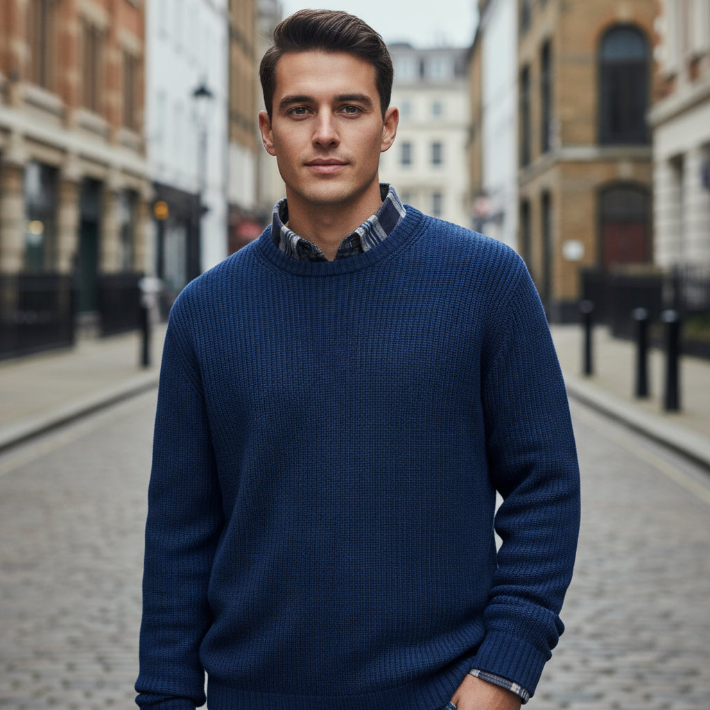 Doria London – Men’s Sweater | Round Neck Cotton, Timeless Design 0