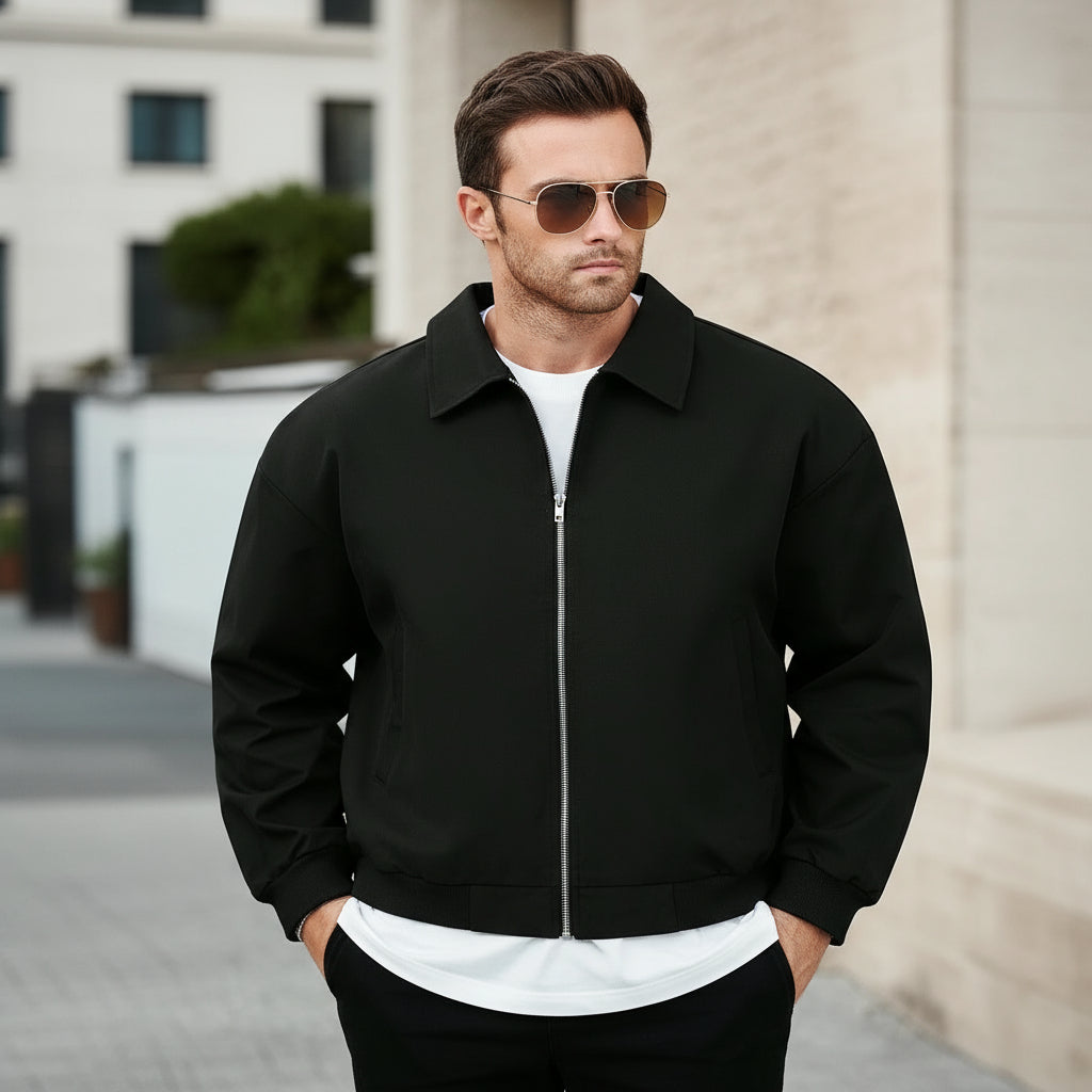 Men’s Jacket | Casual Fit, Practical Zipper Design - 1