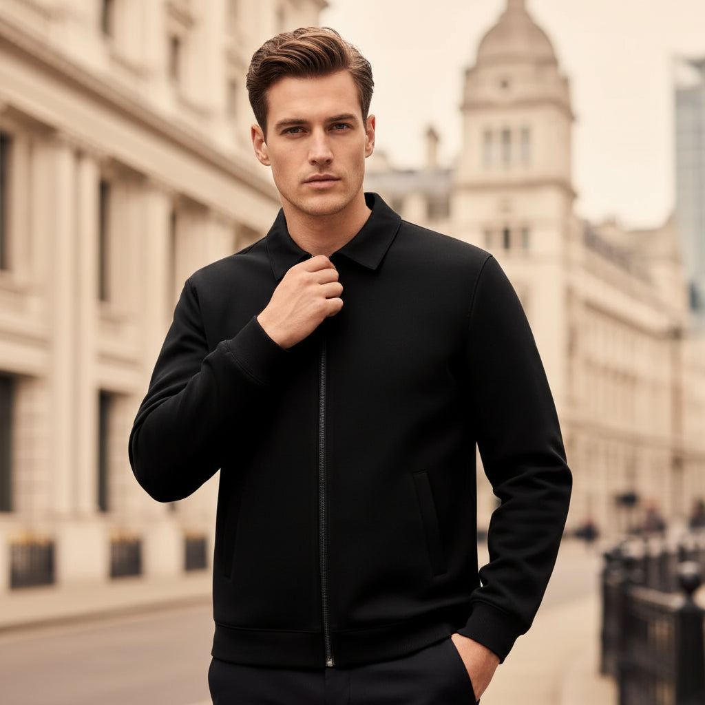 Men’s Jacket | Polo Collar, Modern Classic Style - 1