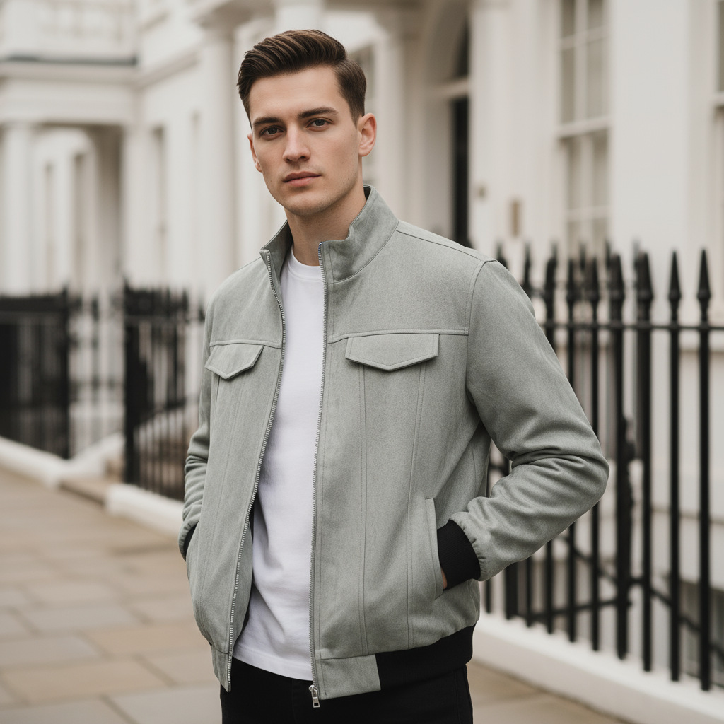 Men’s Jacket | Stand-Up Collar, Casual Fit for Winter - 1