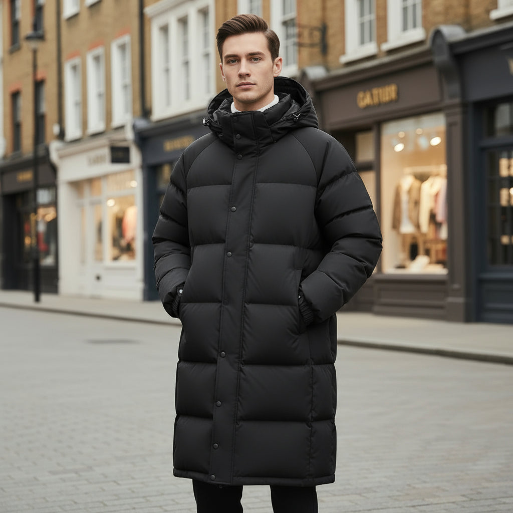 Men’s Puffer Jacket | Oversized Quilted, Windproof Design - 1