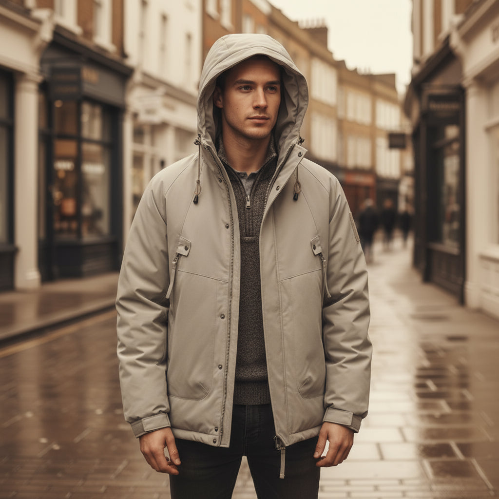 Men’s Puffer Jacket | Waterproof, Relaxed Fit for Winter Wear - 1