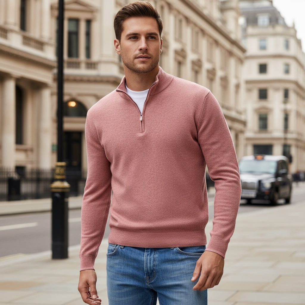 Doria – Men’s Pullover | V-neck Soft Cotton Blend, Regular Fit 0