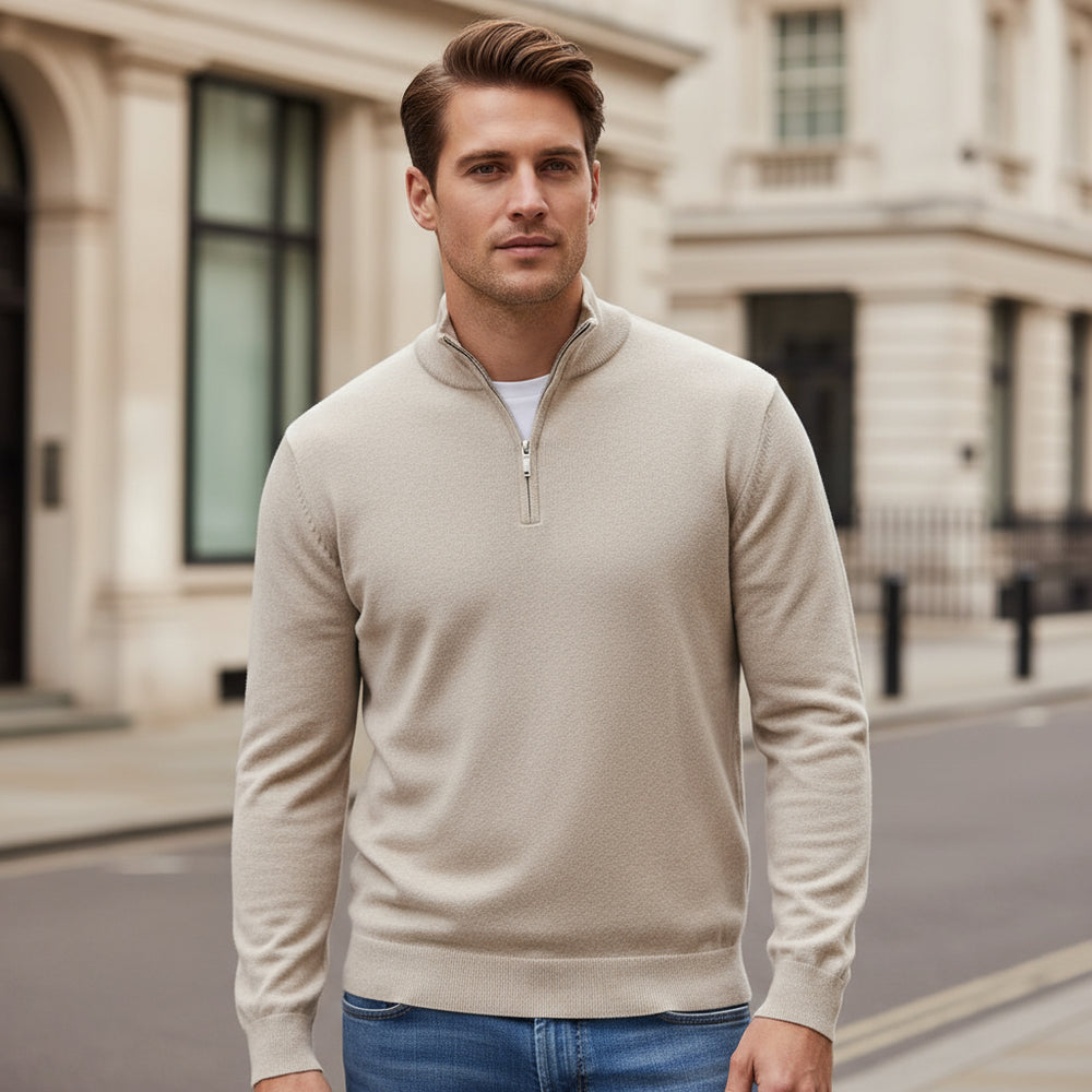 Doria – Men’s Pullover | V-neck Soft Cotton Blend, Regular Fit 1