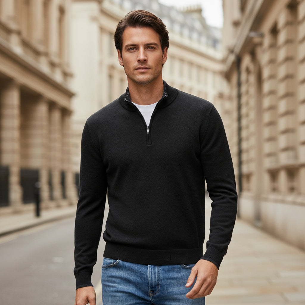 Doria – Men’s Pullover | V-neck Soft Cotton Blend, Regular Fit 4