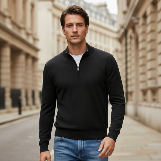 Doria – Men’s Pullover | V-neck Soft Cotton Blend, Regular Fit 4