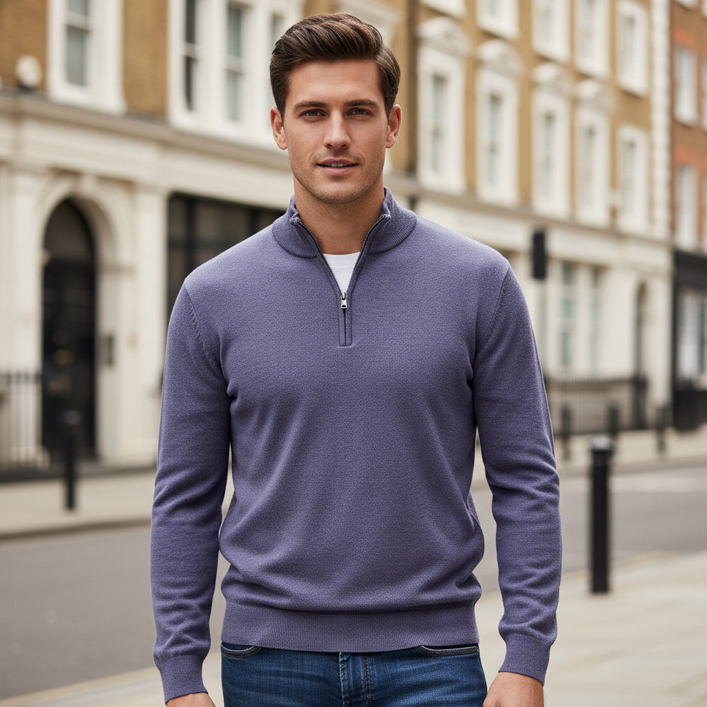 Doria – Men’s Pullover | V-neck Soft Cotton Blend, Regular Fit 7