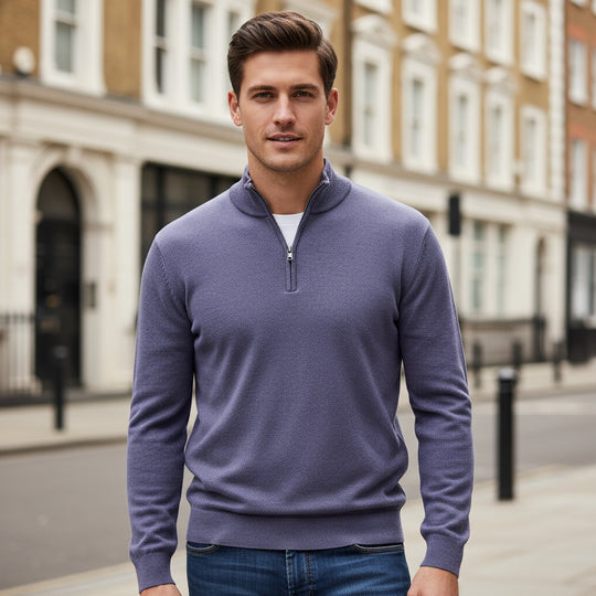 Doria – Men’s Pullover | V-neck Soft Cotton Blend, Regular Fit 7