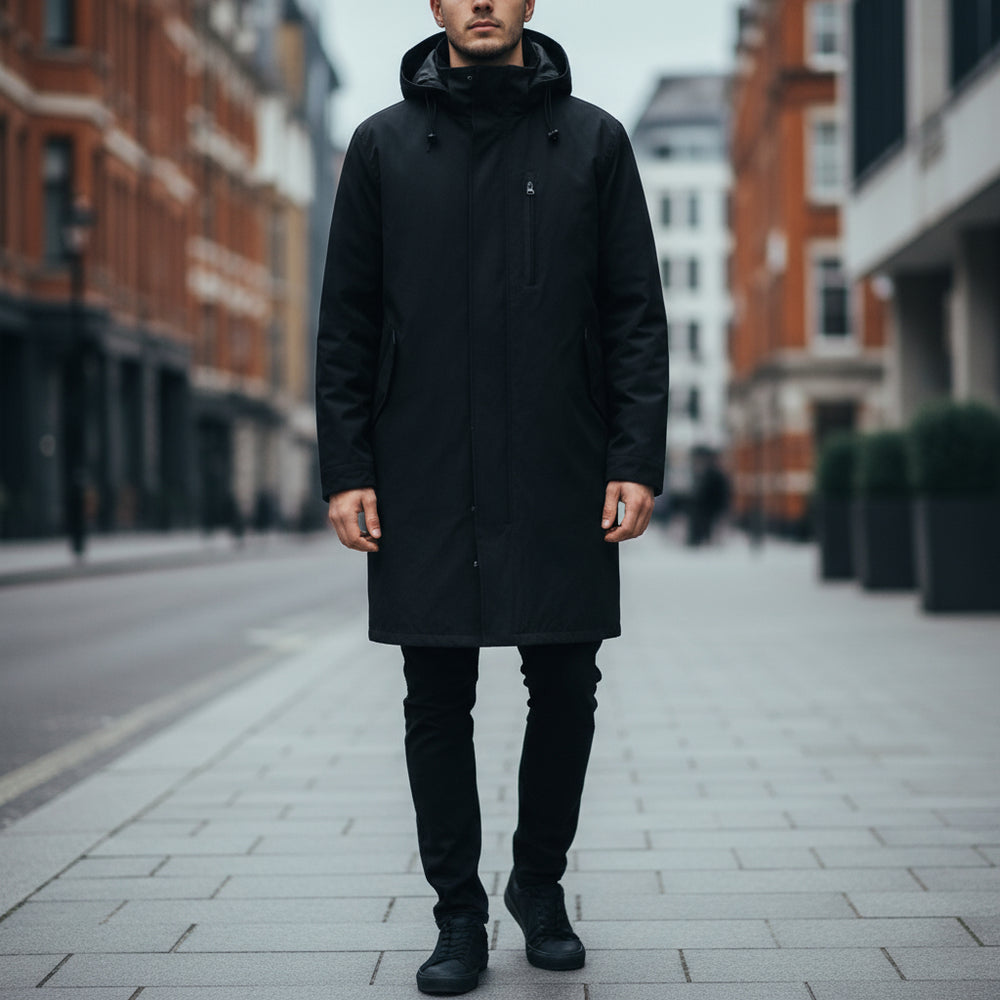 Men’s Coat | Casual Fit, Versatile Trench Design for Winter - 2
