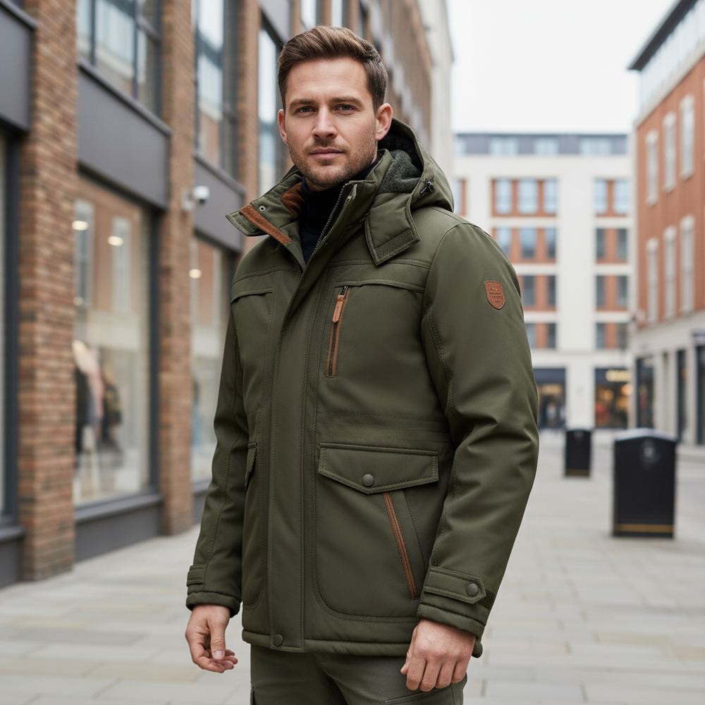 Doria – Men’s Winter Jacket | Water-Repellent Fleece Lining 4