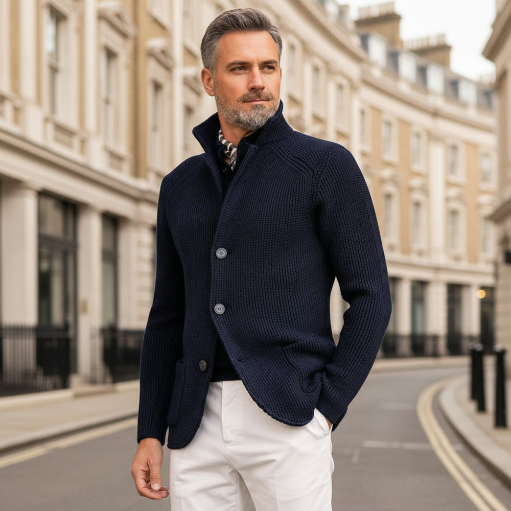 Men’s Cardigan | Zip Up, Classic Fit - 2