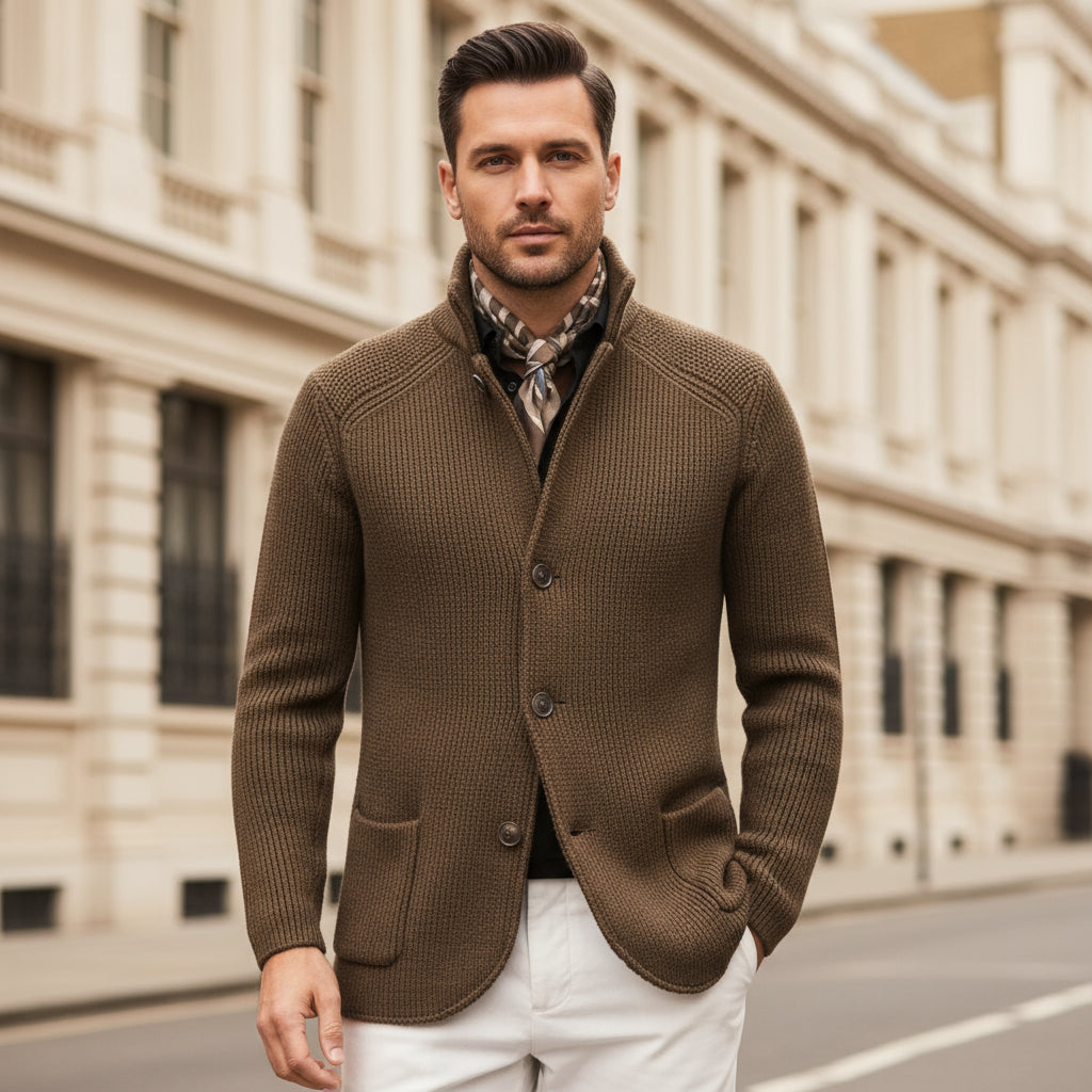 Men’s Cardigan | Zip Up, Classic Fit - 1