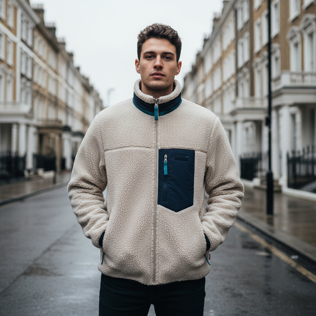 Men’s Fleece Jacket | Double-Sided Plush, Windproof Design - 1