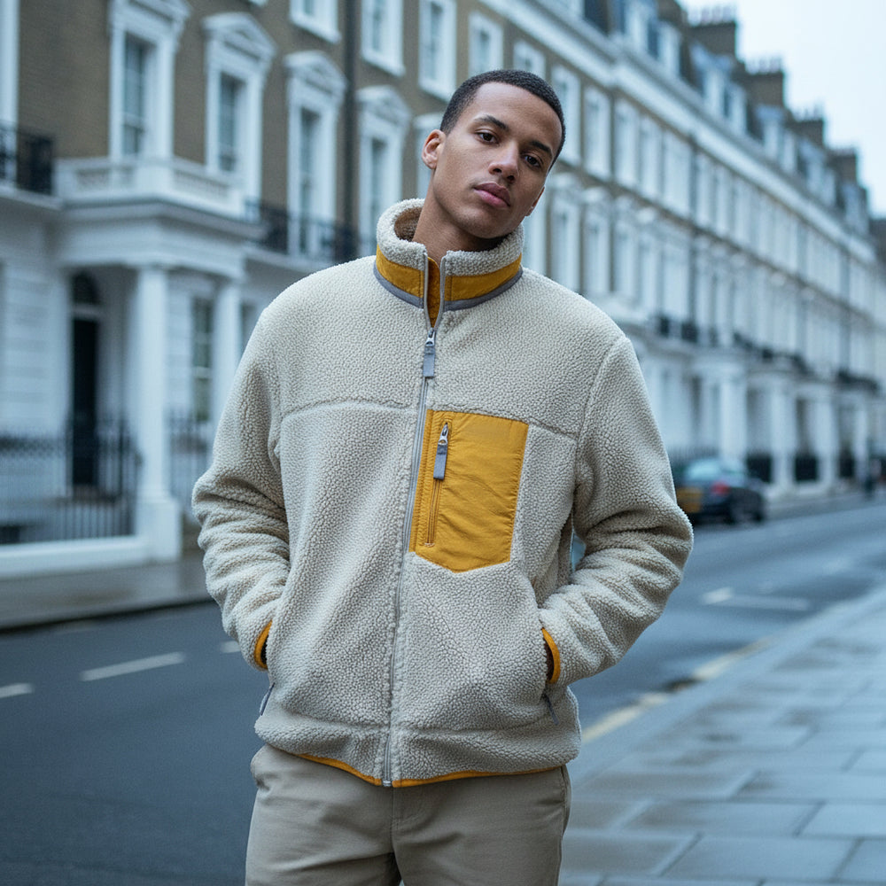 Men’s Fleece Jacket | Double-Sided Plush, Windproof Design - 2