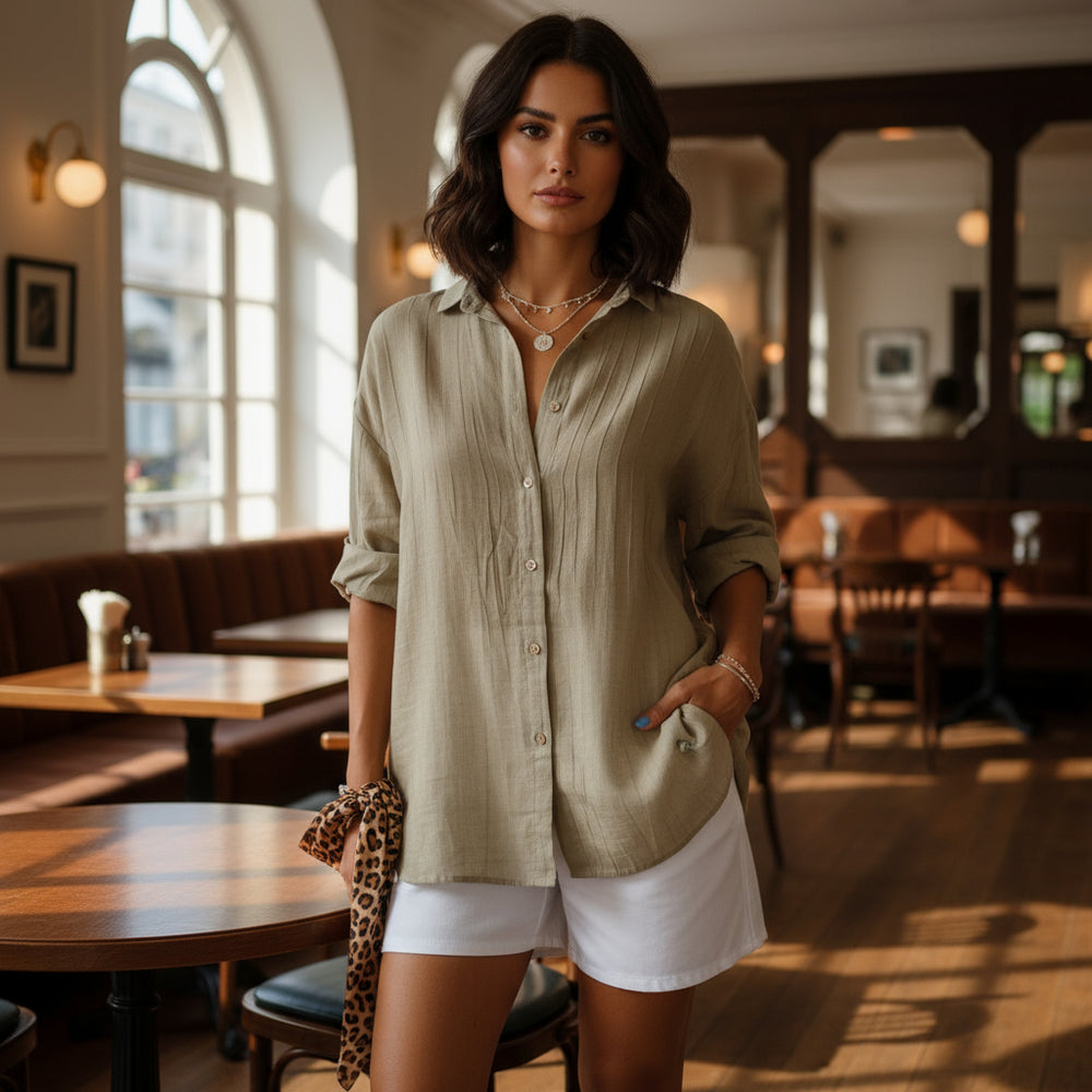 Women’s Blouse | Pleated Detail, Elegant Fit - 2