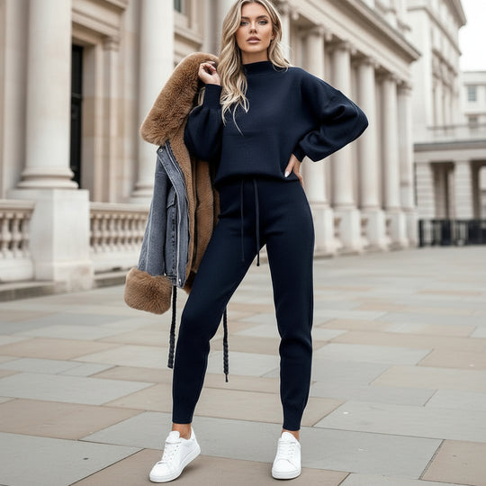 Doria – Women’s Co Ord Set | Balloon Sleeves Two Piece Sets, High Neck Design 8