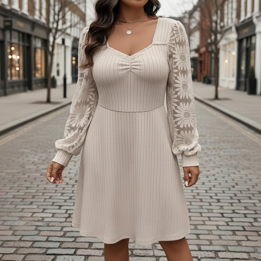 Women’s Dress | Jacquard Design, Elegant Silhouette - 1