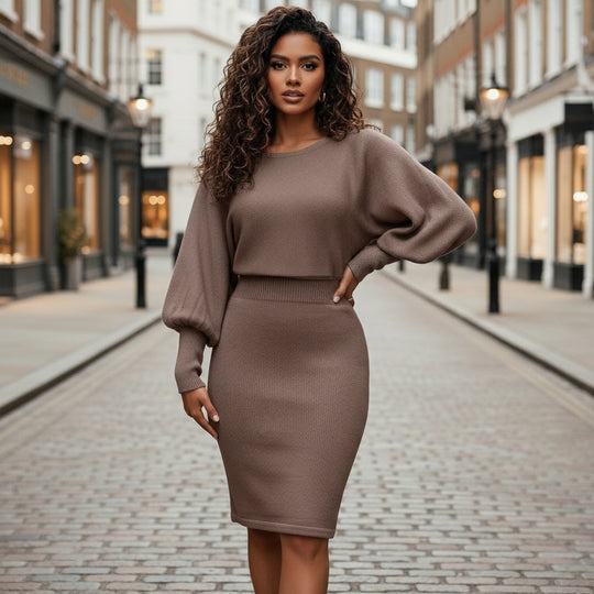 Women’s Dress | Ribbed Design, Elegant Fit - 4