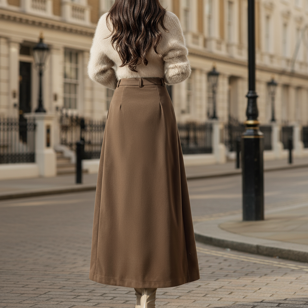 Doria – Women’s Maxi Skirt | Pleated A-Line Design, Timeless Elegance 1