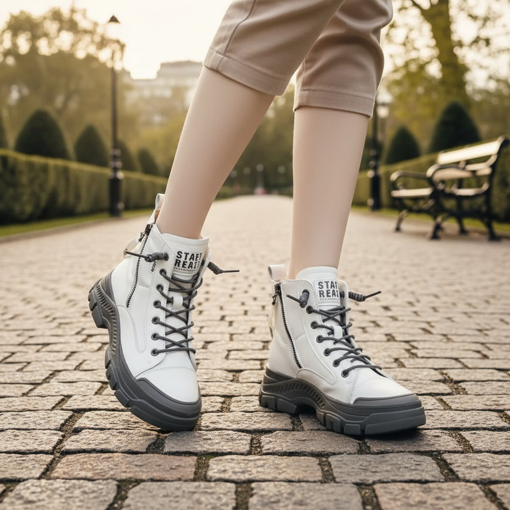 Doria – Women’s Shoes | High Orthopedic Design with Side Zipper 10