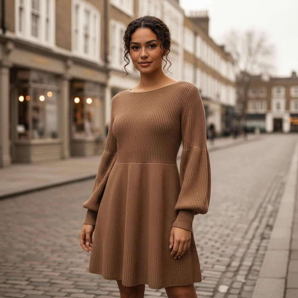 Women’s Dress | Sweater Style, Long Sleeve Comfort - 2