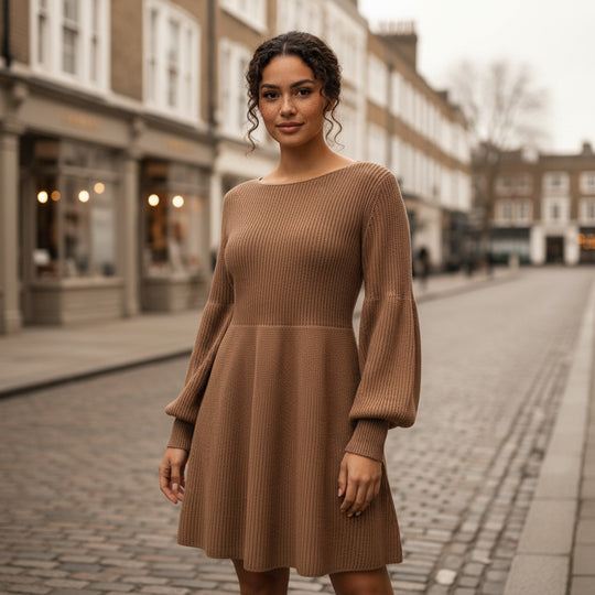 Women’s Dress | Sweater Style, Long Sleeve Comfort - 2