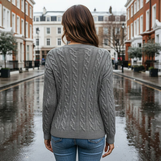 Women’s Sweater | Cable Knit Design, Comfortable Fit - 2