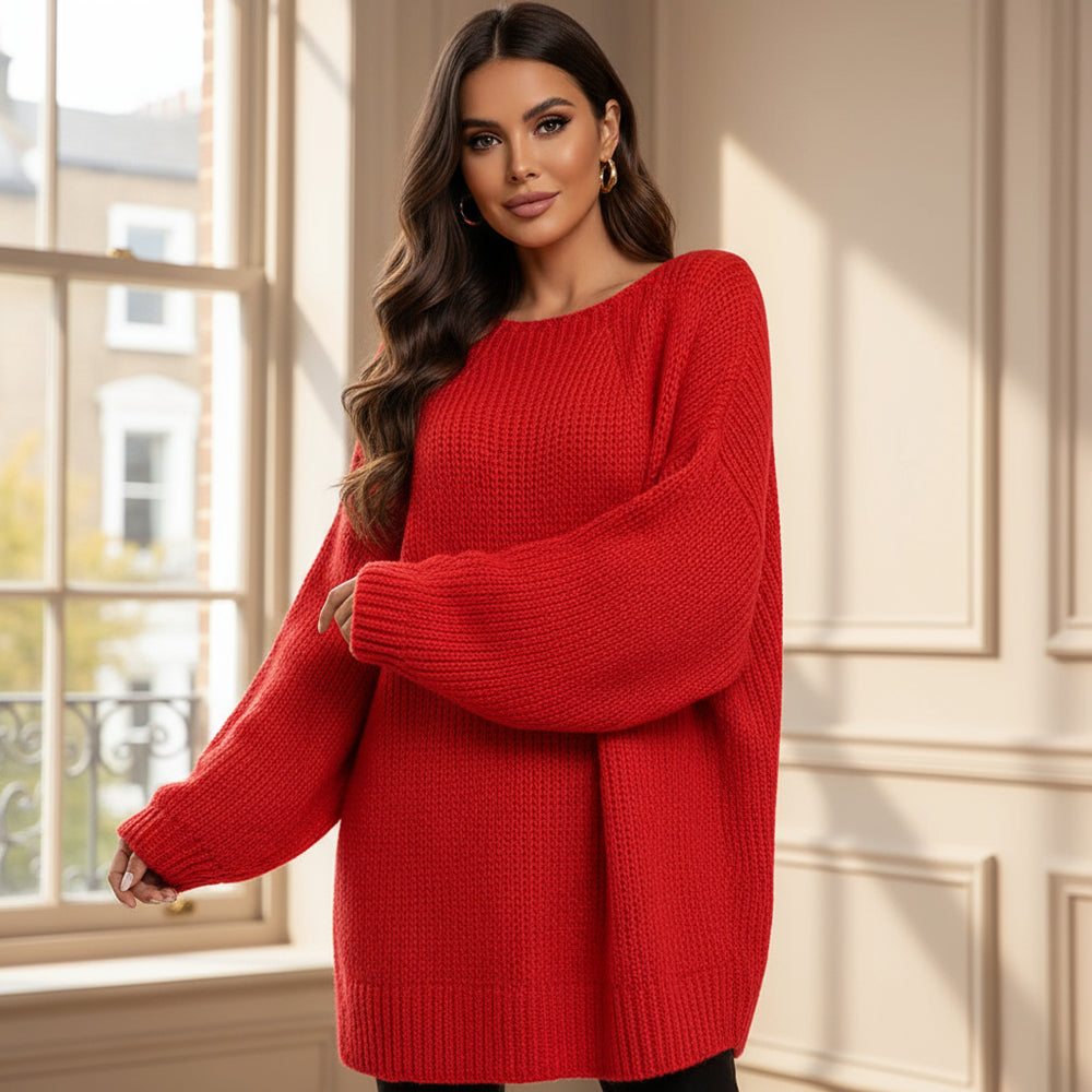 Women’s Sweater | Oversized Fit, Chunky Knit Design - 2