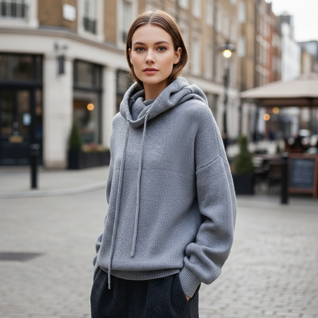 Women’s Sweater | Oversized Fit, High Turtleneck Design - 2