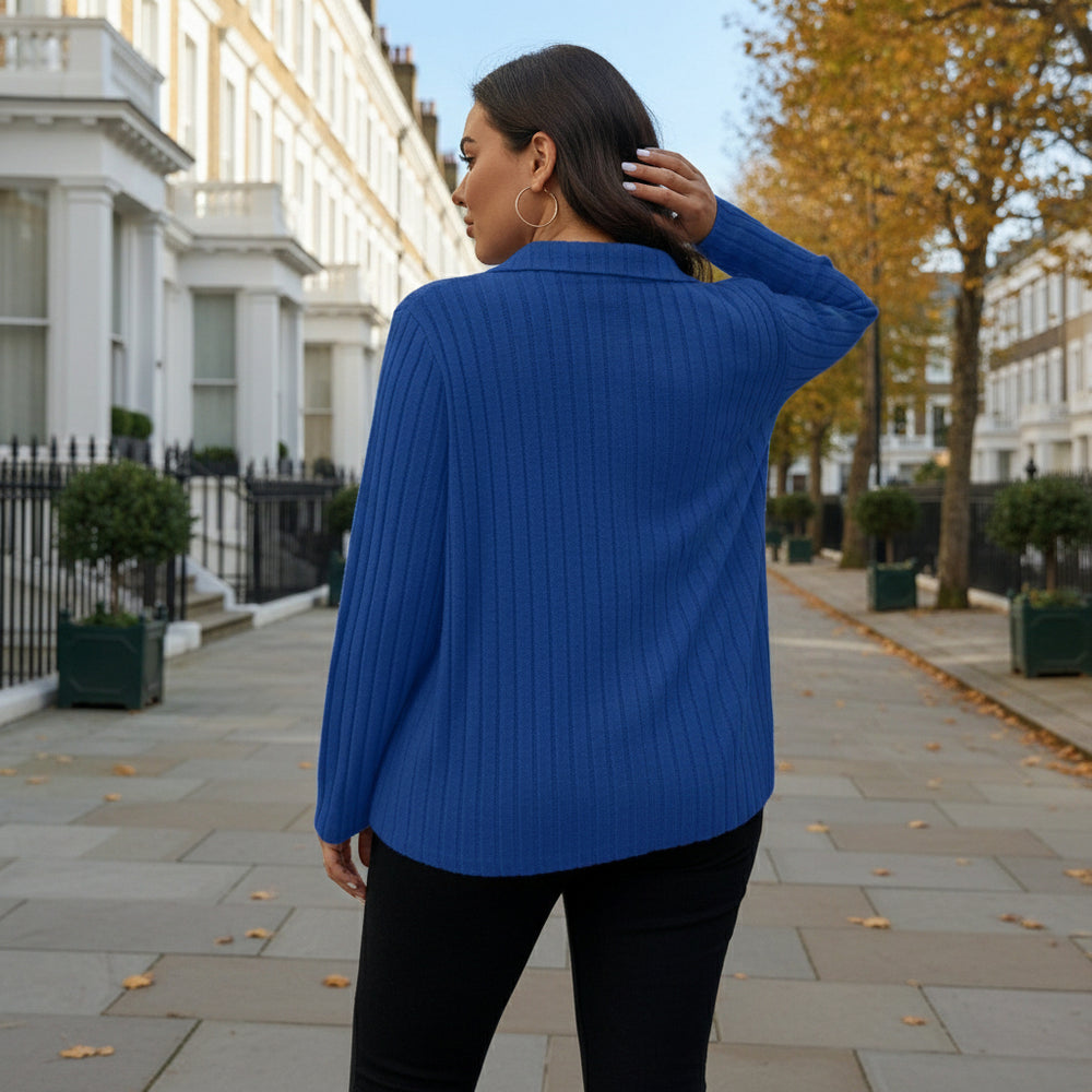 Women’s Sweater | Oversized Fit, Modern Long Sleeve - 2