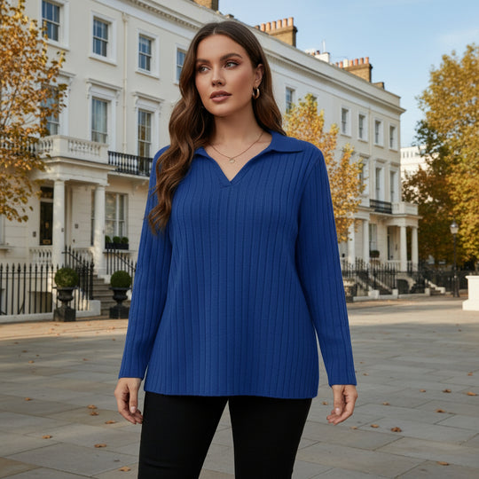 Women’s Sweater | Oversized Fit, Modern Long Sleeve - 3